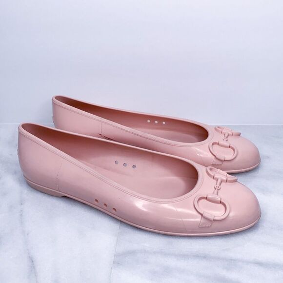 Gucci Rubber Pink Ballet Flat - Picture 1 of 9